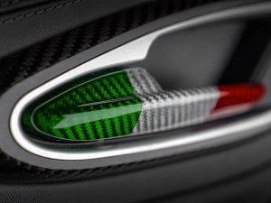 Alfa Romeo Giulia Interior Door Handle Trim Set - Carbon Fiber - Italian Theme Alfa Romeo Giulia Interior Door Handle Trim Set - Carbon Fiber - Italian Theme